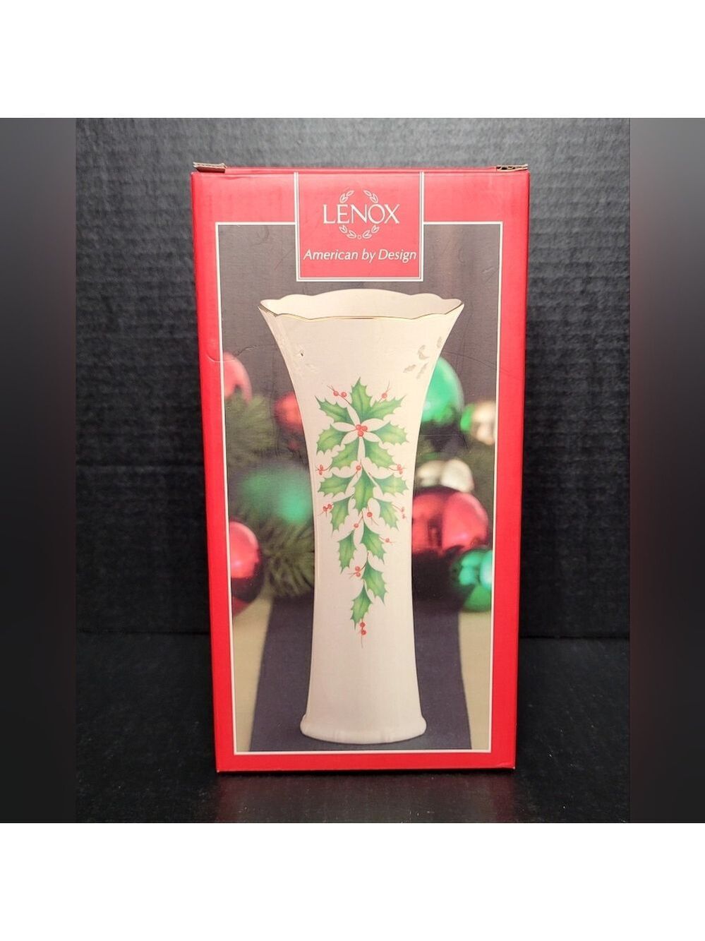 Lenox Holiday Pierced Bud Vase